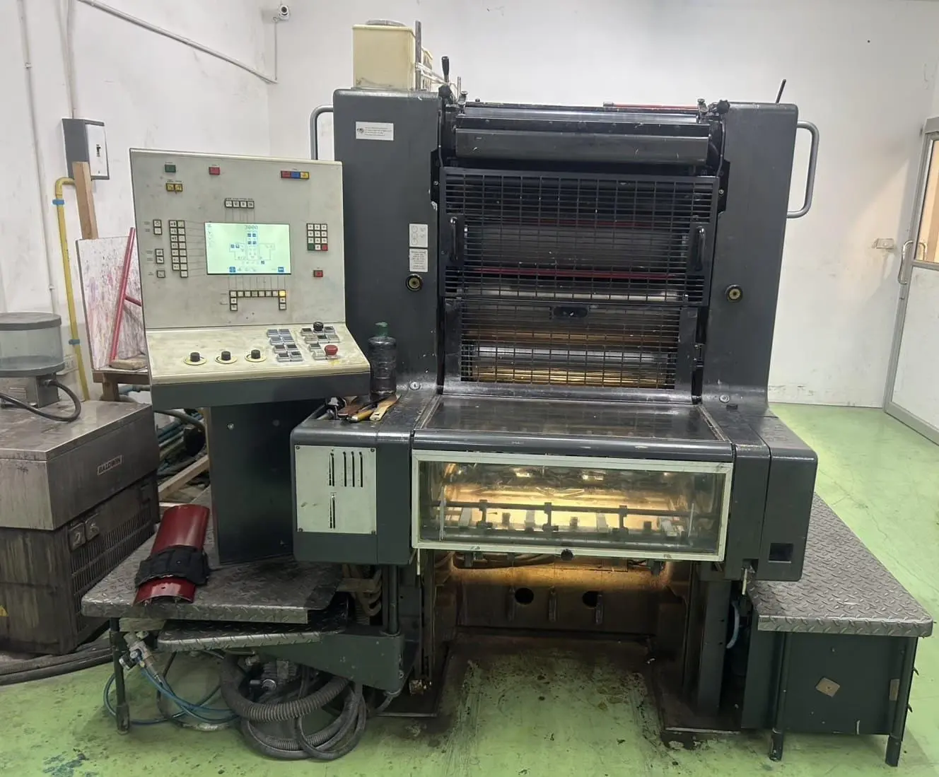 Used Heidelberg MOZP 2 color offset machine